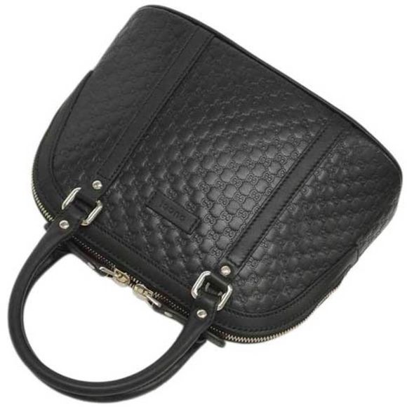 Gucci Bag 2way Handbag Small Shoulder Micro Gucci Sima Black Outlet - Picture 2 of 10